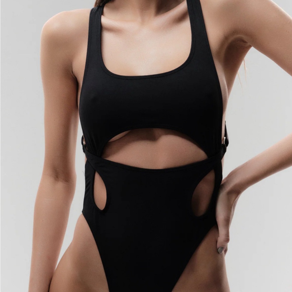 Black Cut-Out One-Piece body